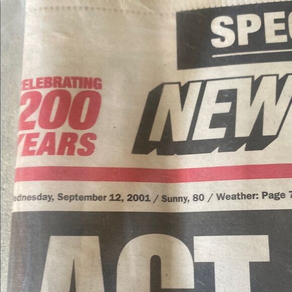 New York Post 9/11 Special Edition Newspaper - Picture 2 of 3